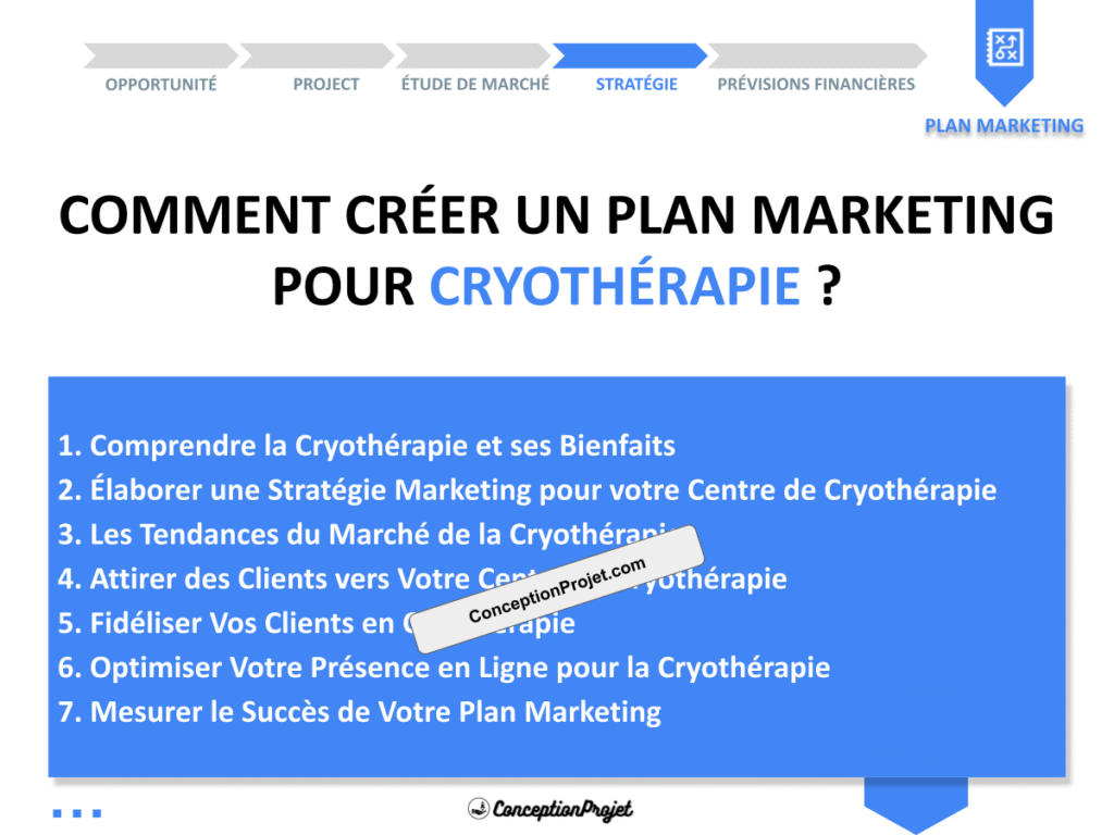 Plan Marketing Cryotherapie Cover