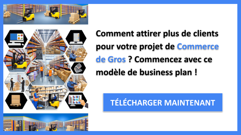 Exemple Business Plan pour Commerce de Gros - Plan Marketing Commerce de Gros- CTA1