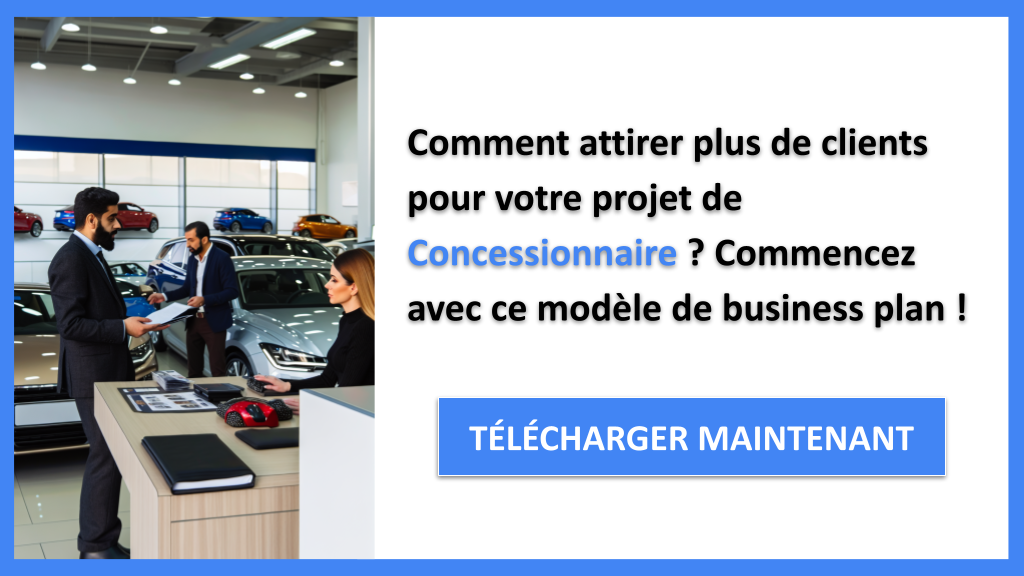 Exemple Business Plan pour Concessionnaire - Plan Marketing Concessionnaire- CTA1