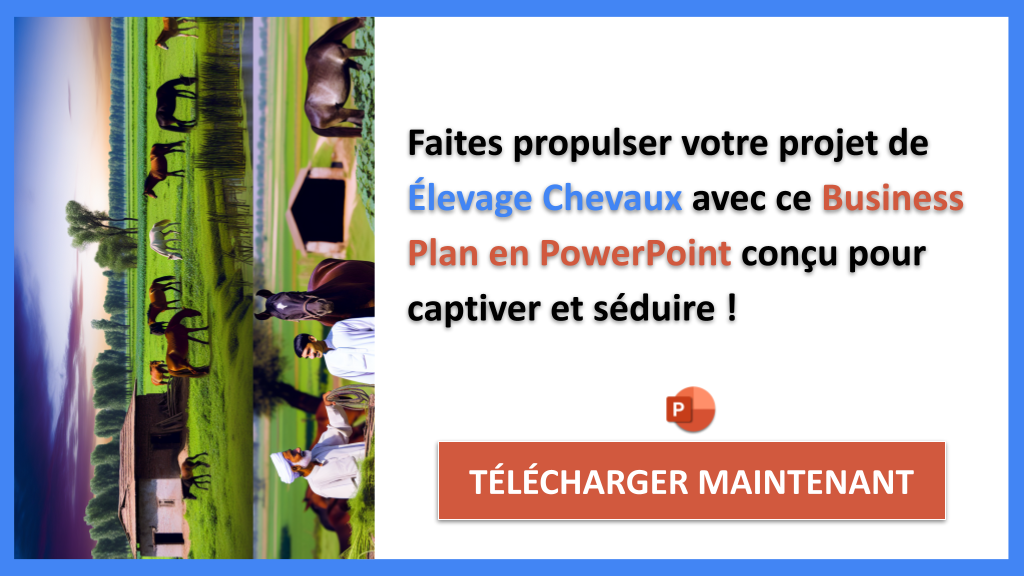 Exemple Business Plan pour Élevage Chevaux - Plan Marketing Élevage Chevaux- CTA3