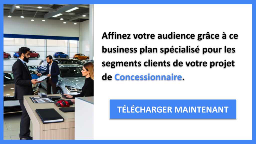 Comment Définir les Segments Clients pour Concessionnaire : Guide Complet 7 Exemple Business Plan pour Concessionnaire - Segments Clients Concessionnaire- CTA2