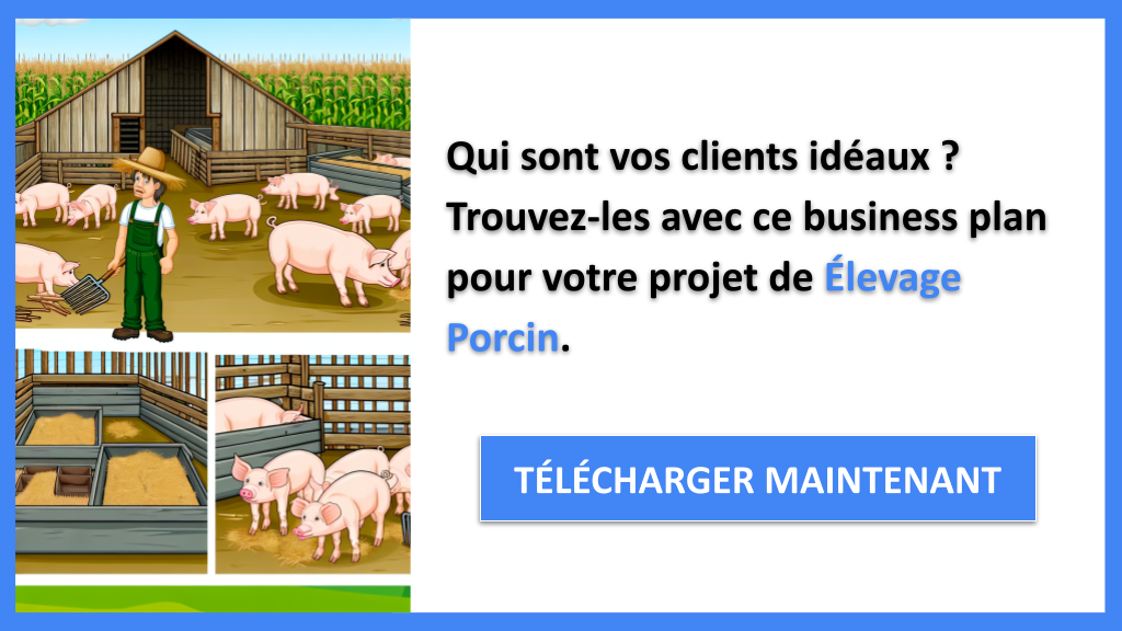 Exemple Business Plan pour Élevage Porcin - Segments Clients Élevage Porcin- CTA1