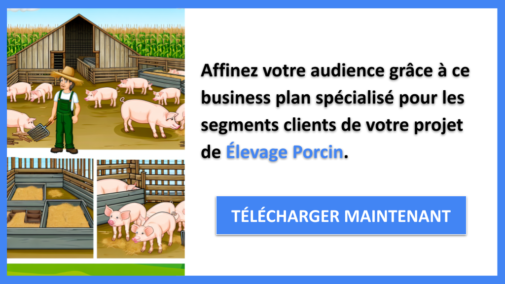 Exemple Business Plan pour Élevage Porcin - Segments Clients Élevage Porcin- CTA2
