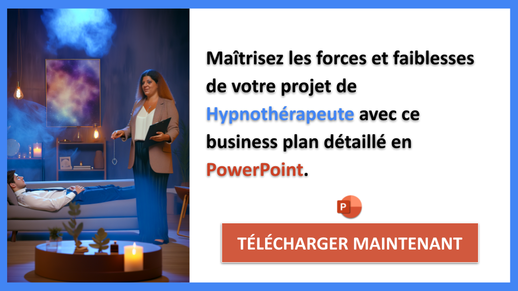 Exemple Business Plan pour Hypnothérapeute - Exemple Analyse SWOT Hypnothérapeute- CTA2