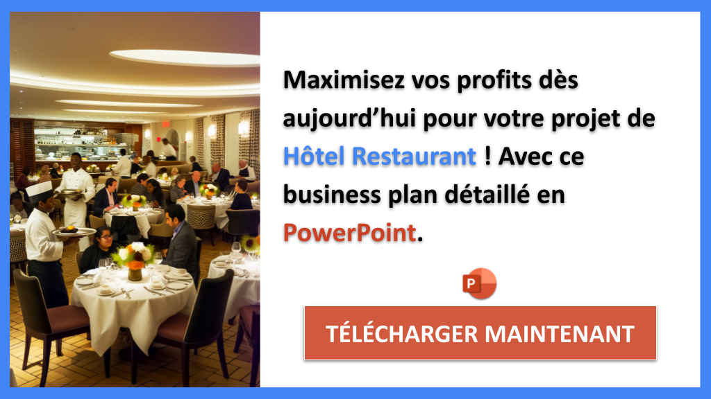 Exemple Business Plan pour Hôtel Restaurant - Hôtel Restaurant Revenus Rentabilité- CTA3