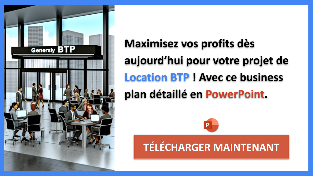 Exemple Business Plan pour Location BTP - Location BTP Revenus Rentabilité- CTA3