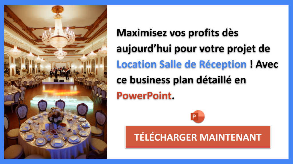 Location de salle de réception : combien ça rapporte et quand devient-on rentable ? 8 Exemple Business Plan pour Location Salle de Réception - Location Salle de Réception Revenus Rentabilité- CTA3