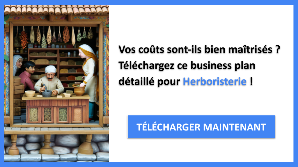 Exemple Business Plan pour Herboristerie - Coût de développement d'une activité d'Herboristerie- CTA1