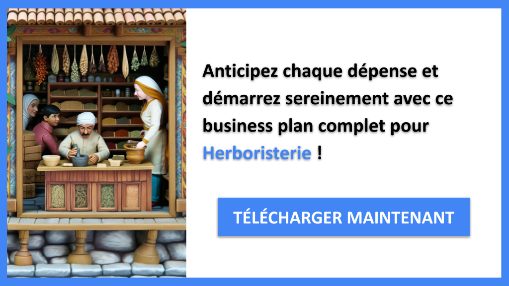 Exemple Business Plan pour Herboristerie - Coût de développement d'une activité d'Herboristerie- CTA3