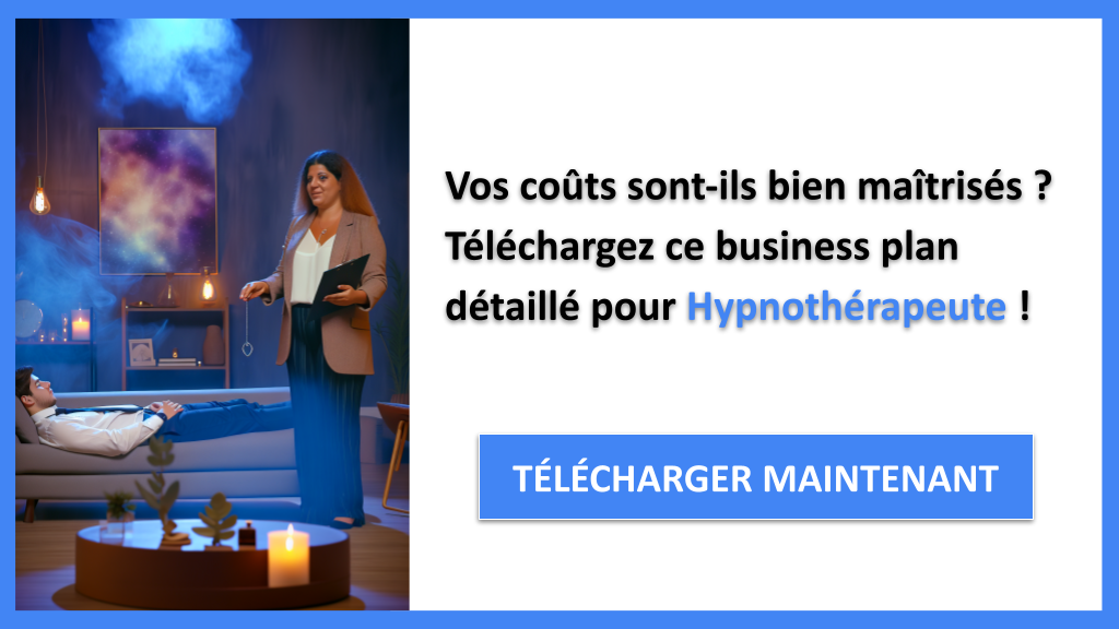 Exemple Business Plan pour Hypnothérapeute - Coût de création d'une activité d'Hypnothérapeute- CTA1