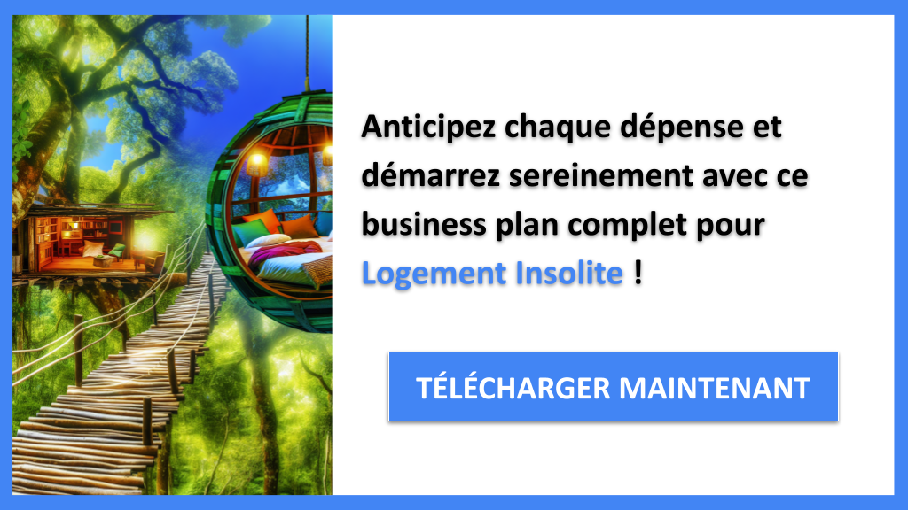 Exemple Business Plan pour Logement Insolite - Coût Logement insolite- CTA3