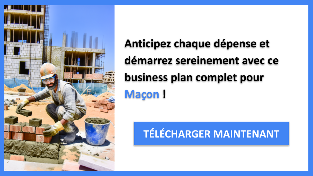 Exemple Business Plan pour Maçon - Coût Maçon- CTA3