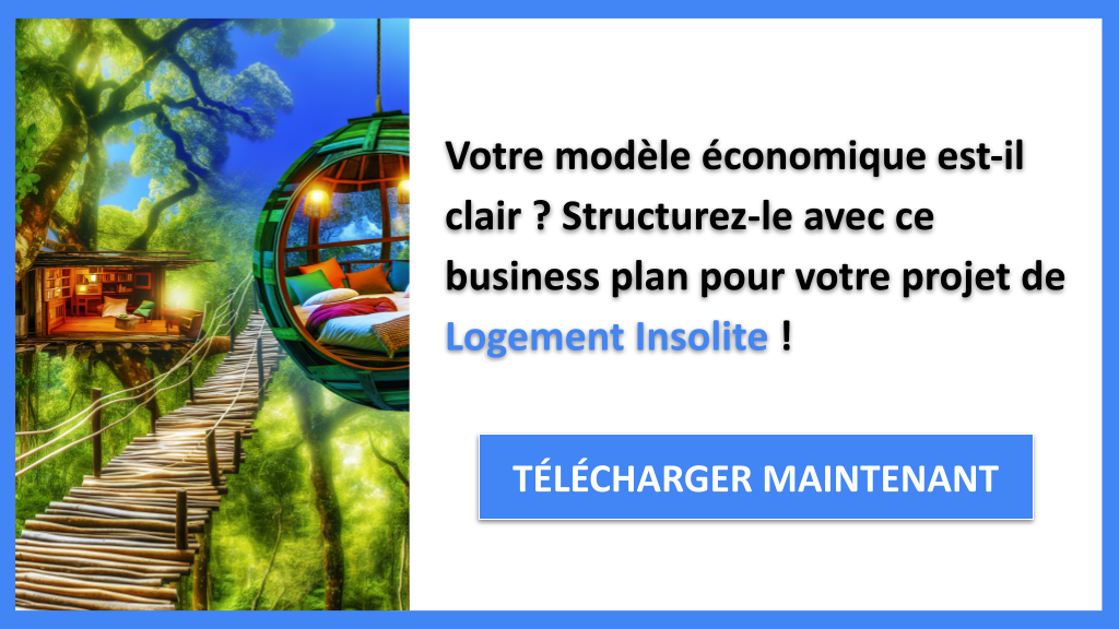 Exemple Business Plan pour Logement Insolite - Logement Insolite Business Model Canvas- CTA1
