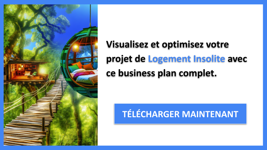 Exemple Business Plan pour Logement Insolite - Logement Insolite Business Model Canvas- CTA3