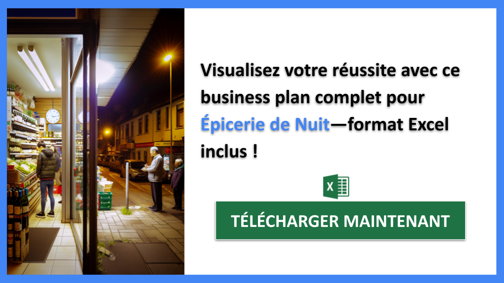 Exemple Business Plan pour Épicerie de Nuit - Épicerie de Nuit Business Plan Exemple- CTA3