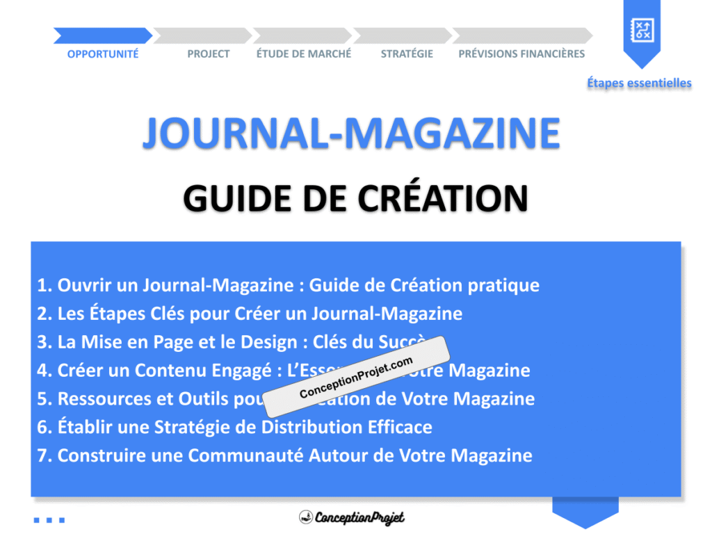 Journal Magazine Guide de Creation Cover