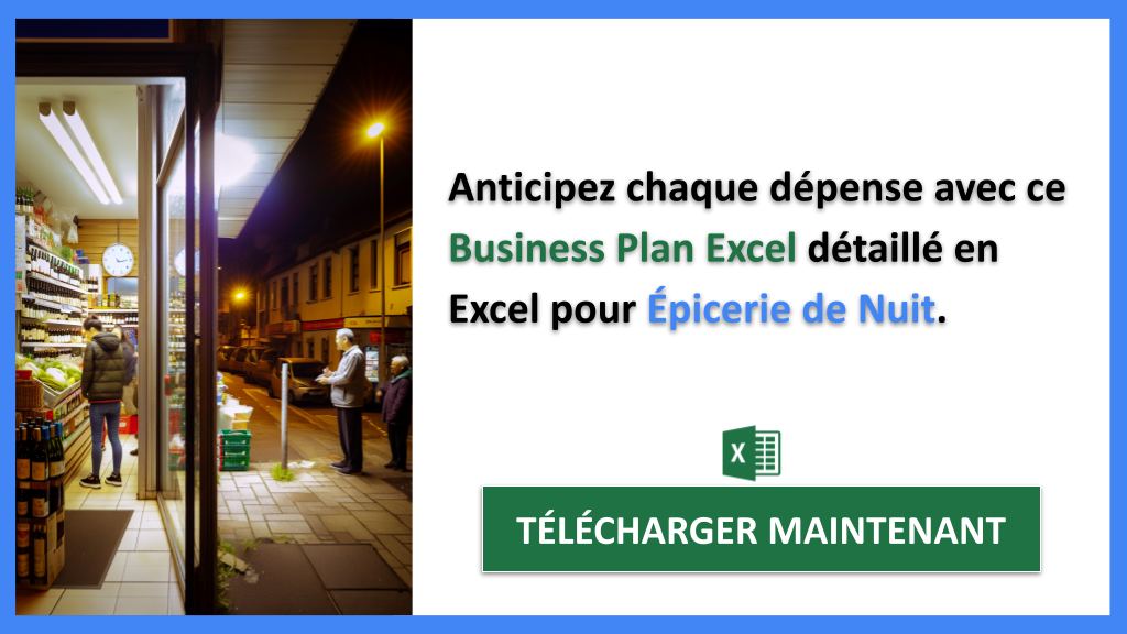 Exemple Business Plan pour Épicerie de Nuit - Épicerie de nuit Plan financier Exemple- CTA2