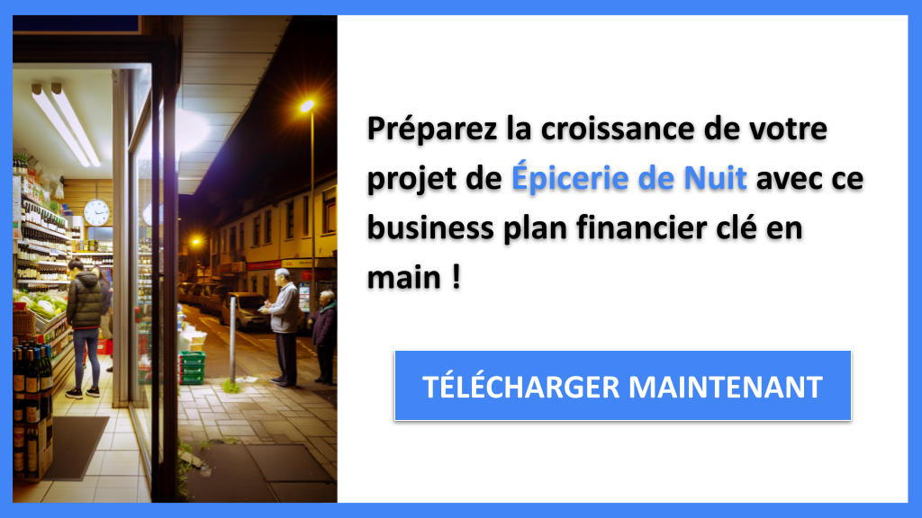 Exemple Business Plan pour Épicerie de Nuit - Épicerie de nuit Plan financier Exemple- CTA3