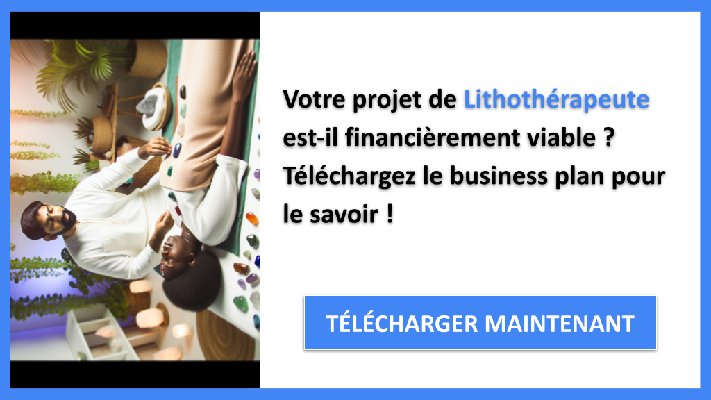 Exemple Business Plan pour Lithothérapeute - Lithothérapeute Plan financier Exemple- CTA1