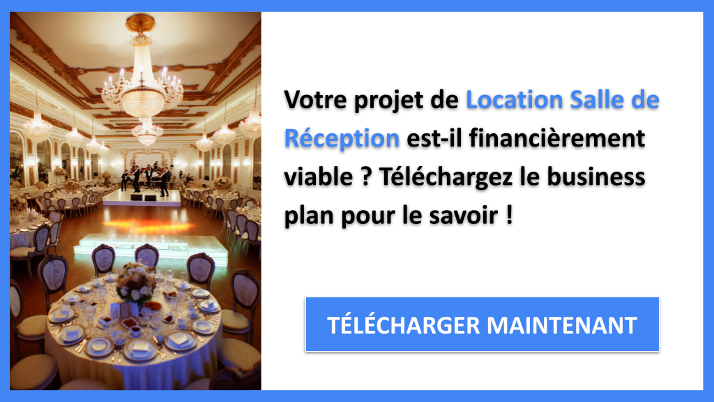 Exemple Business Plan pour Location Salle de Réception - Location Salle de Réception Plan financier Exemple- CTA1