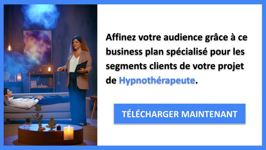 Exemple Business Plan pour Hypnothérapeute - Segments Clients Hypnothérapeute- CTA2