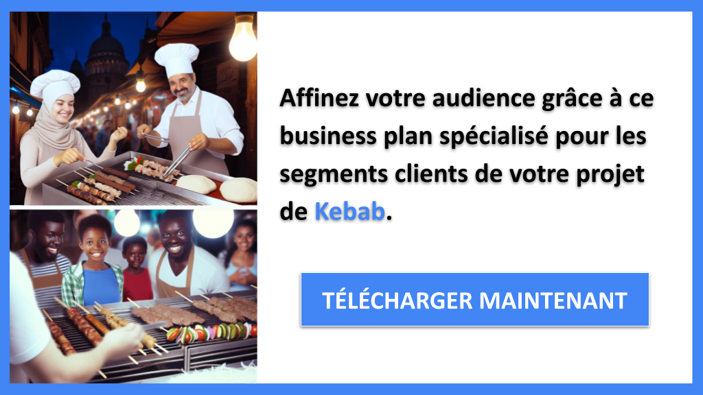 Exemple Business Plan pour Kebab - Segments Clients Kebab- CTA2