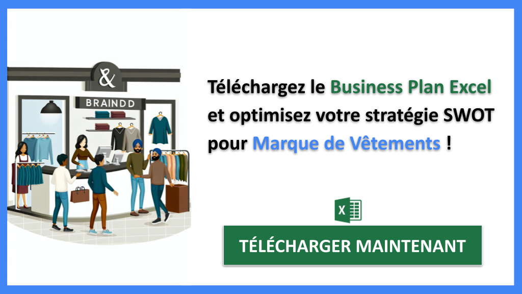 Exemple Business Plan pour Marque de Vêtements - Analyse SWOT Marque de Vêtements- CTA3