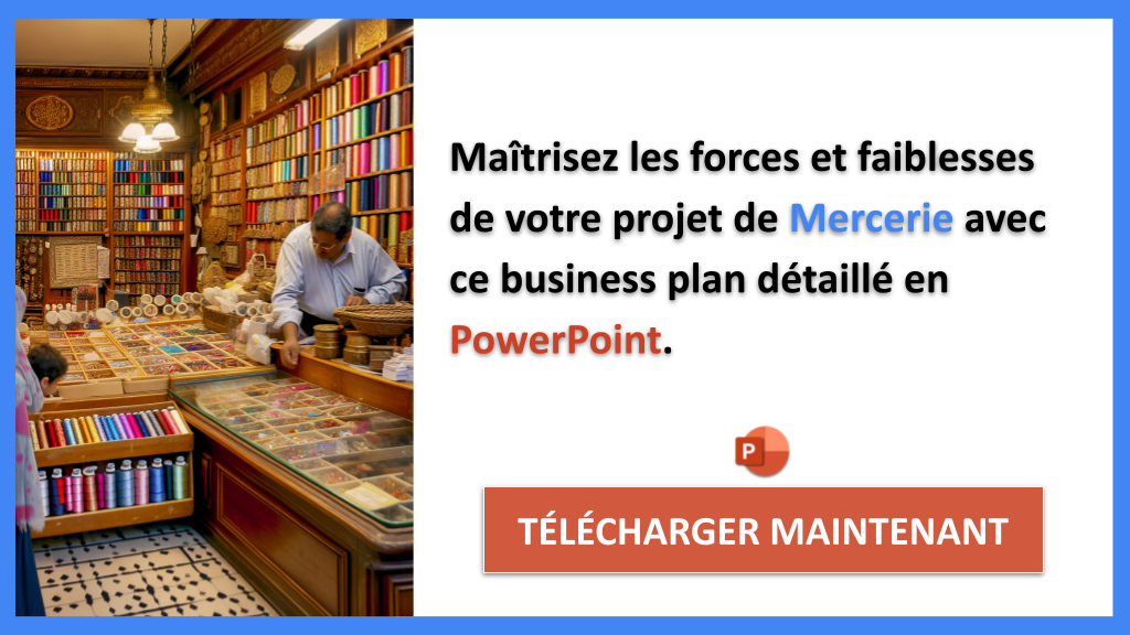 Exemple Business Plan pour Mercerie - Analyse SWOT Mercerie- CTA2