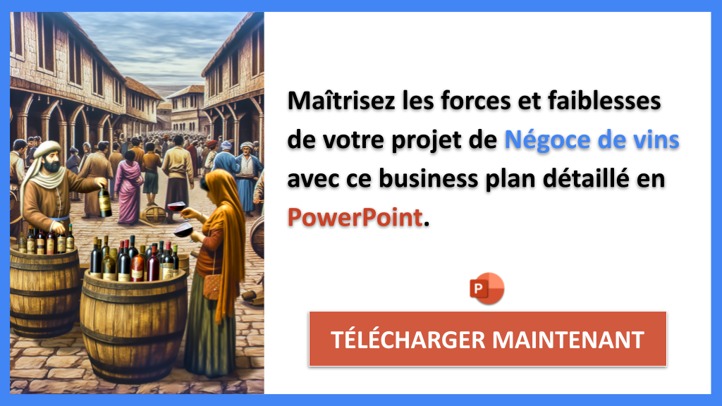 Exemple Business Plan pour Négoce de vins - Analyse SWOT Négoce de vins- CTA2