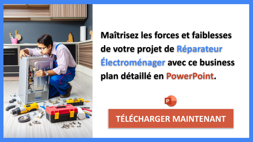 Exemple Business Plan pour Réparateur Électroménager - Analyse SWOT Réparateur Électroménager- CTA2