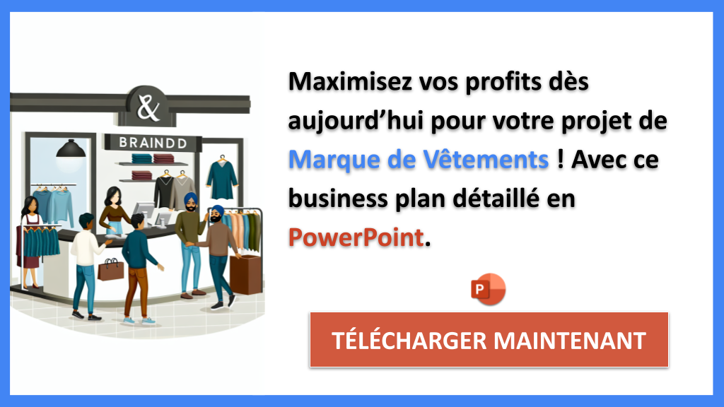 Exemple Business Plan pour Marque de Vêtements - Marque de Vêtements Revenus Rentabilité- CTA3