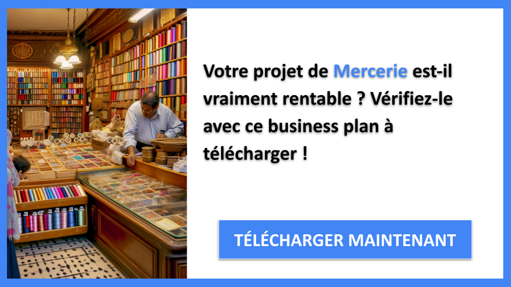 Exemple Business Plan pour Mercerie - Mercerie Revenus Rentabilité- CTA1