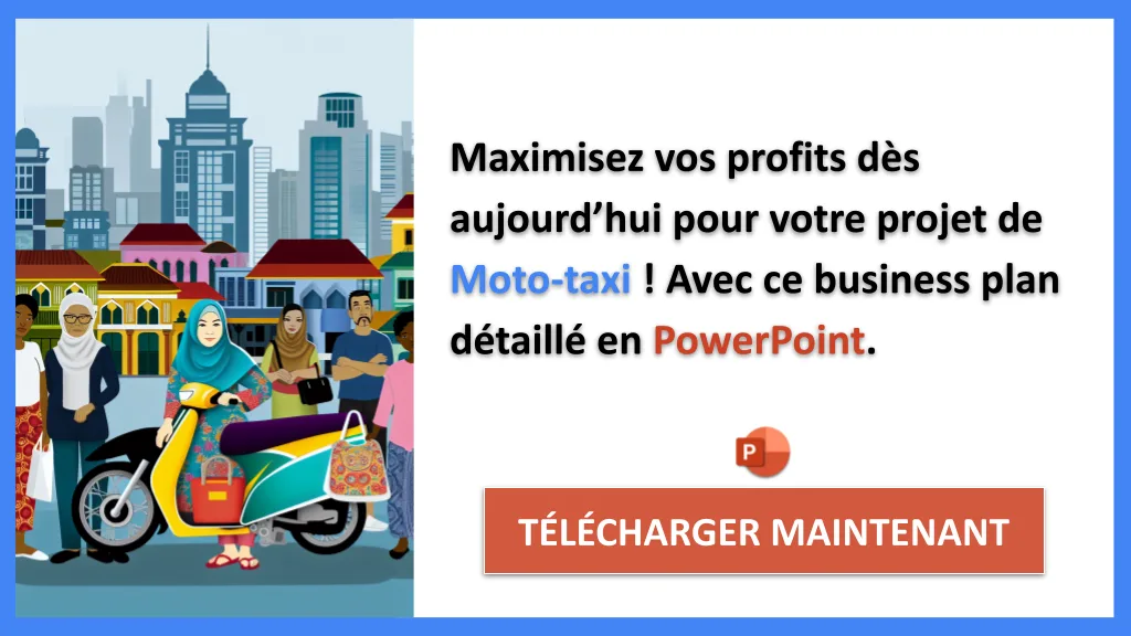 Exemple Business Plan pour Moto-taxi - Moto-taxi Revenus Rentabilité- CTA3
