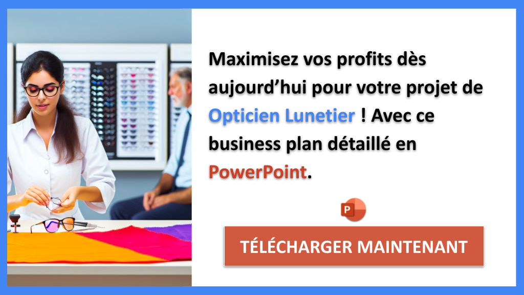 Exemple Business Plan pour Opticien Lunetier - Opticien Lunetier Revenus Rentabilité- CTA3