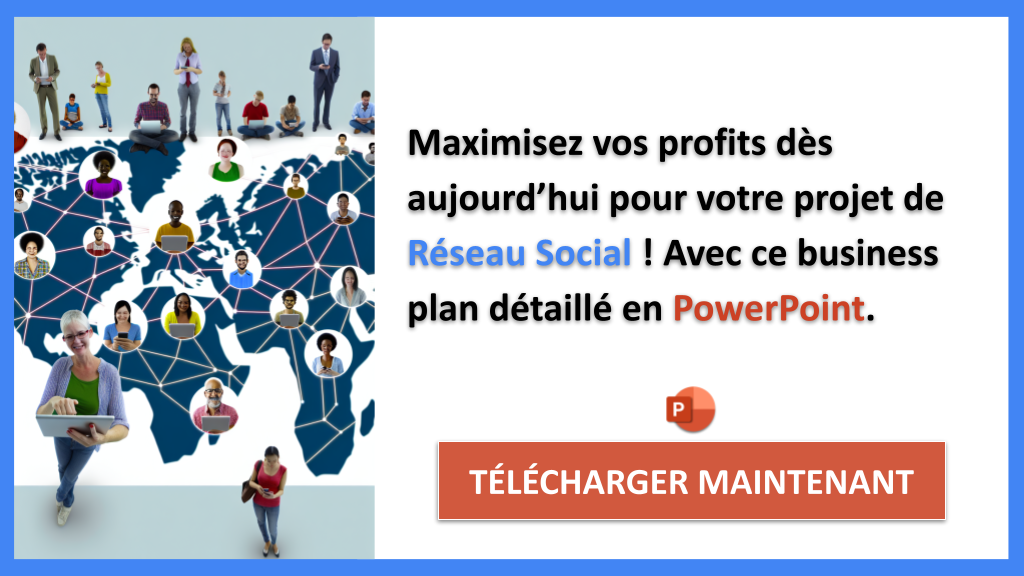 Exemple Business Plan pour Réseau Social - Réseau Social Revenus Rentabilité- CTA3