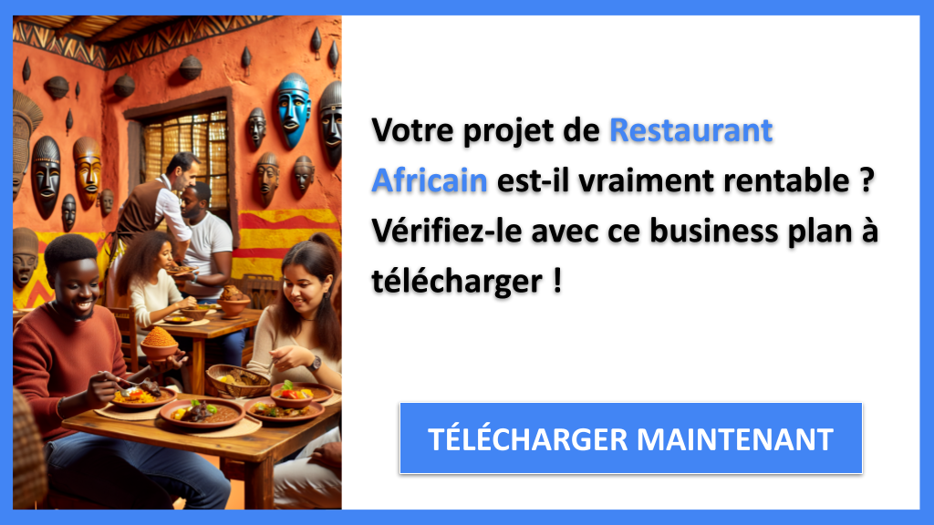 Exemple Business Plan pour Restaurant Africain - Restaurant Africain Revenus Rentabilité- CTA1