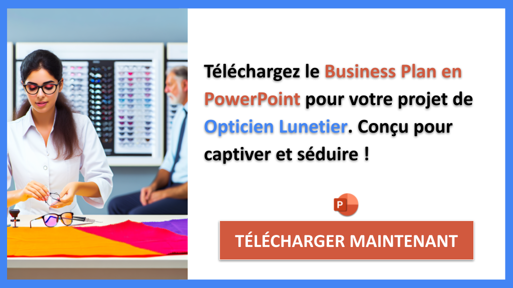 Exemple Business Plan pour Opticien Lunetier - Opticien Lunetier Business Model Canvas- CTA2