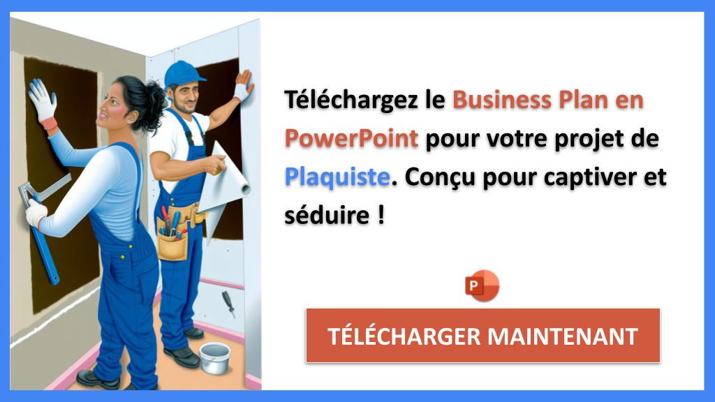 Exemple Business Plan pour Plaquiste - Plaquiste Business Model Canvas- CTA2