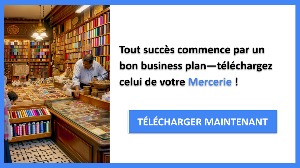 Exemple Business Plan pour Mercerie - Mercerie Business Plan Exemple- CTA1