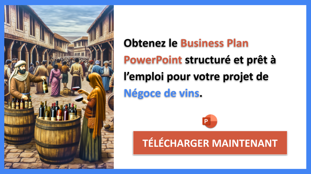 Exemple Business Plan pour Négoce de vins - Négoce de vins Business Plan Exemple- CTA2