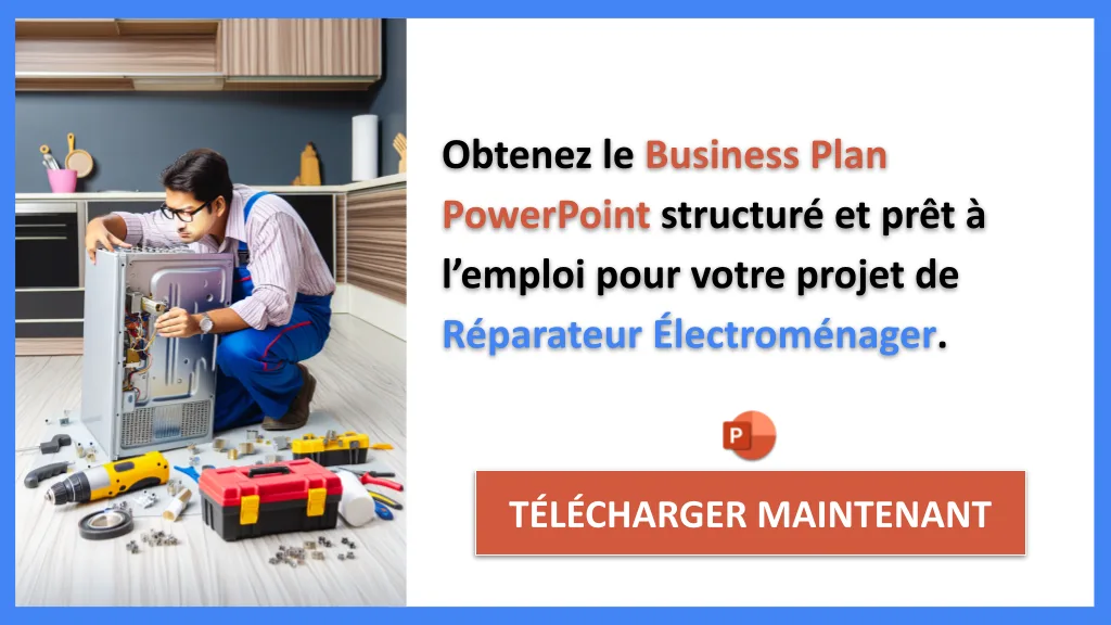 Business Plan Réparateur Électroménager 2026 : Exemple 7 Exemple Business Plan pour Réparateur Électroménager - Réparateur Électroménager Business Plan Exemple- CTA2