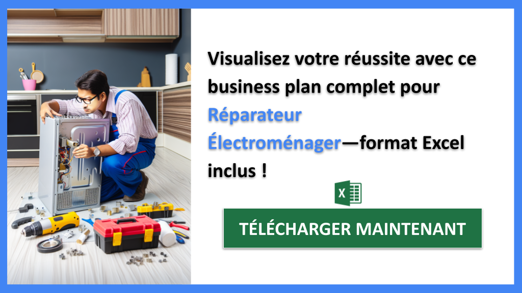 Exemple Business Plan pour Réparateur Électroménager - Réparateur Électroménager Business Plan Exemple- CTA3