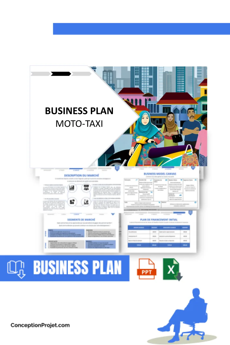Business Plan pour Moto-taxi - Moto-taxi Revenus Rentabilité