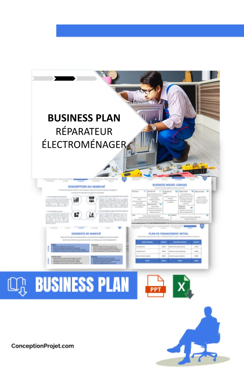 Business Plan Réparateur Électroménager 2026 : Exemple 4 Business Plan pour Réparateur Électroménager - Réparateur Électroménager Business Plan Exemple