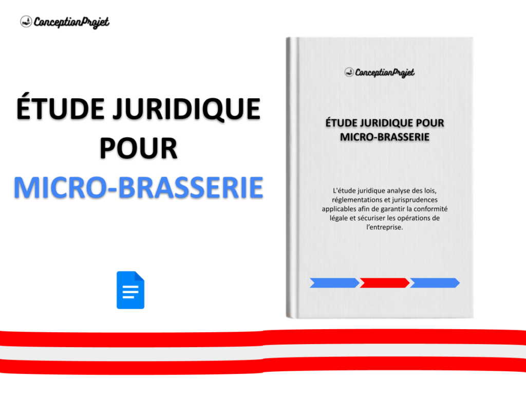 Etude Juridique Micro Brasserie Cover