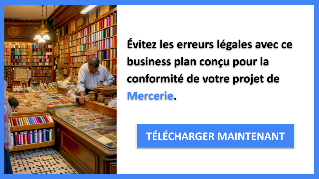 Exemple Business Plan pour Mercerie - Étude Juridique Mercerie- CTA2