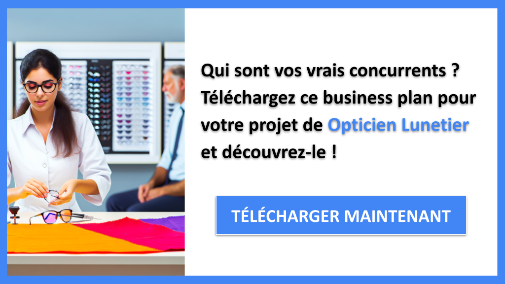 Exemple Business Plan pour Opticien Lunetier - Étude de la Concurrence Opticien Lunetier- CTA1