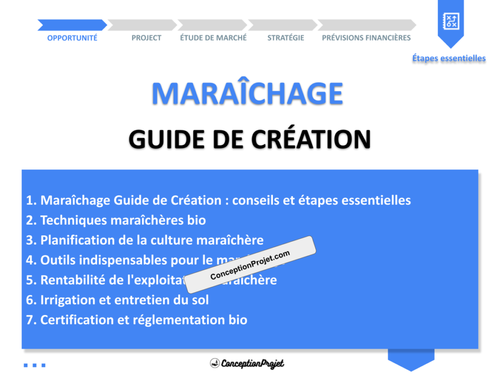Maraichage Guide de Creation Cover
