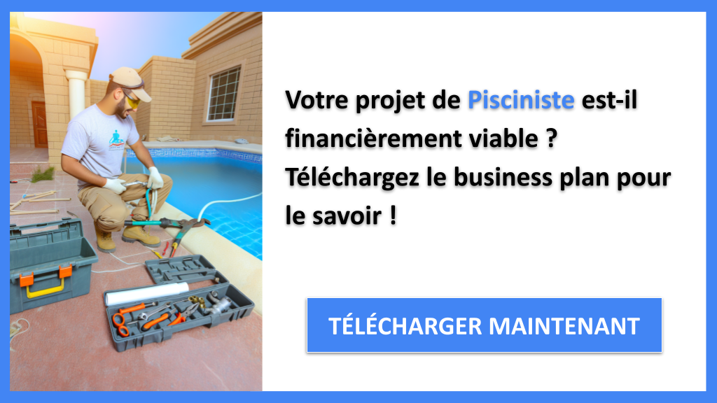 Exemple Business Plan pour Pisciniste - Pisciniste Plan financier Exemple- CTA1