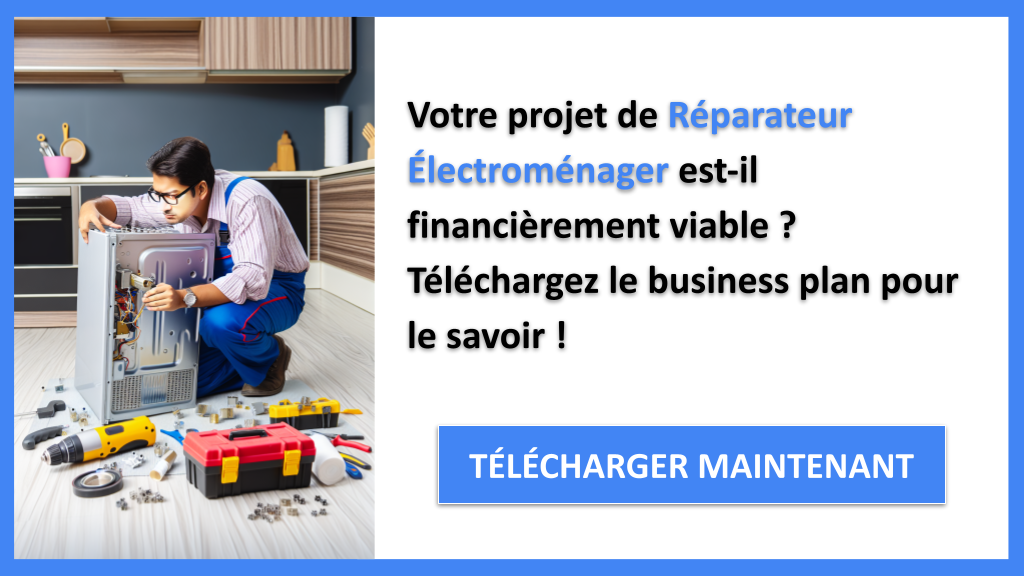 Exemple Business Plan pour Réparateur Électroménager - Réparateur Électroménager Plan financier Exemple- CTA1